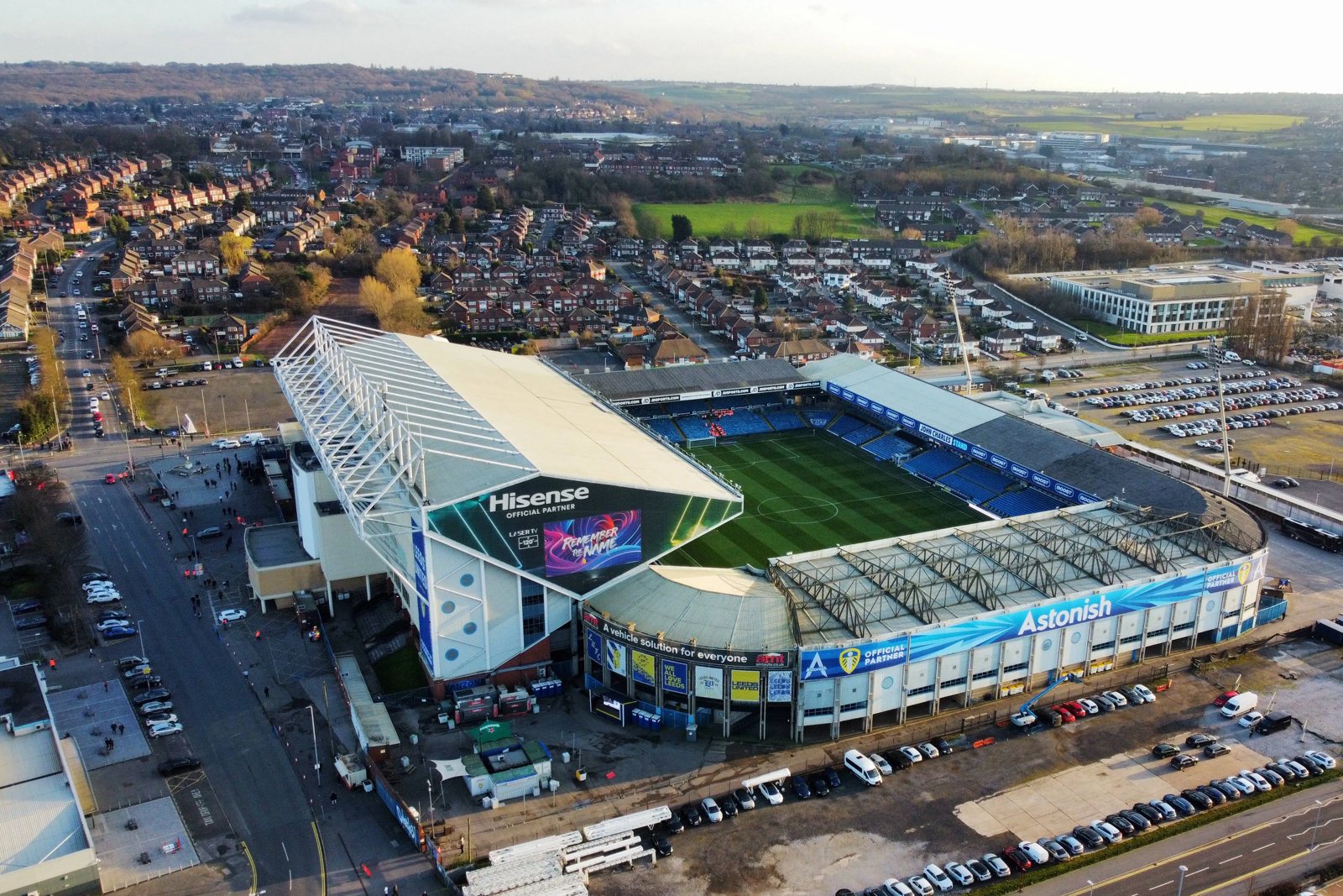 Elland Road stadium, home of Leeds United since 1919