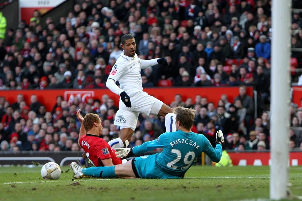 Jermaine Beckford at Old Trafford, 2010