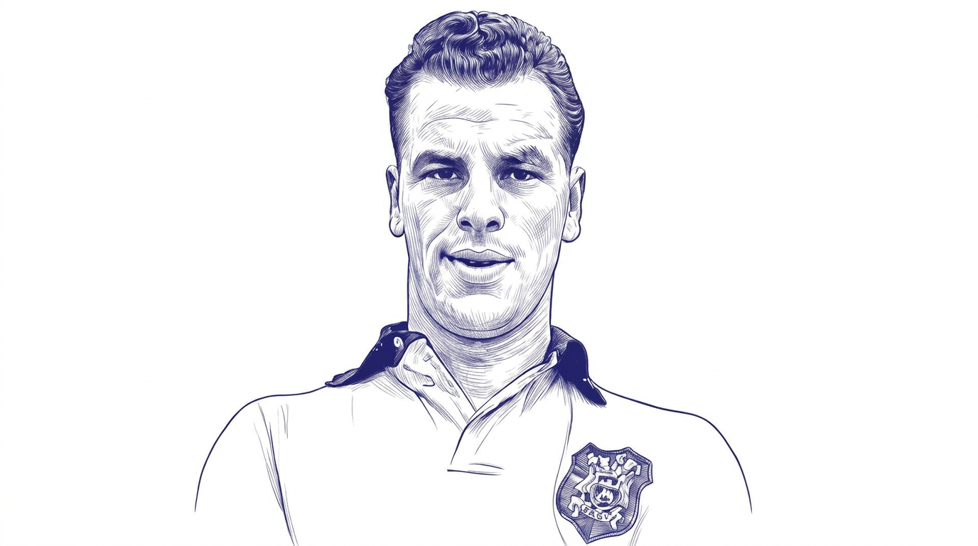 Portrait illustration of John Charles